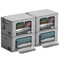 Sorbus 4 Pack Jumbo Storage Bins, Stackable & Foldable Clothes Organizer Bags with Metal Frame, Window, & Handles